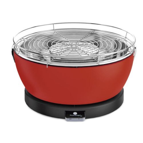 Charcoal table grill "Vesuvio" Ø 33 cm, Red