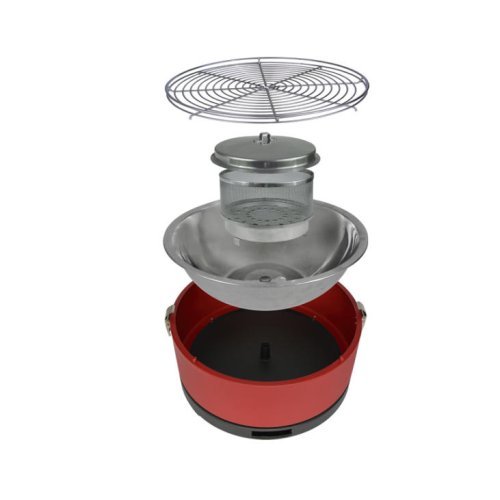 Charcoal table grill "Vesuvio" Ø 33 cm, Red