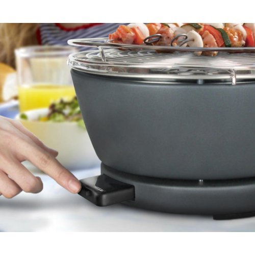 Charcoal table grill "Vesuvio" Ø 33 cm, Red