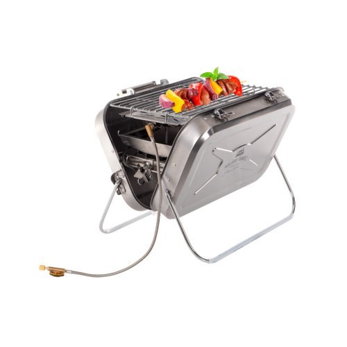 Stainless steel suitcase gas grill