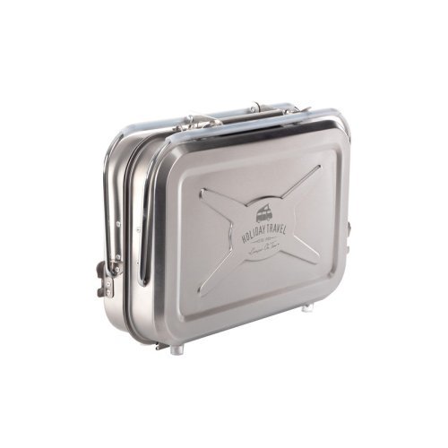 Stainless steel suitcase gas grill