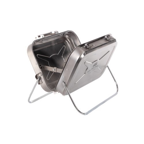 Stainless steel suitcase gas grill