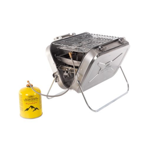 Stainless steel suitcase gas grill