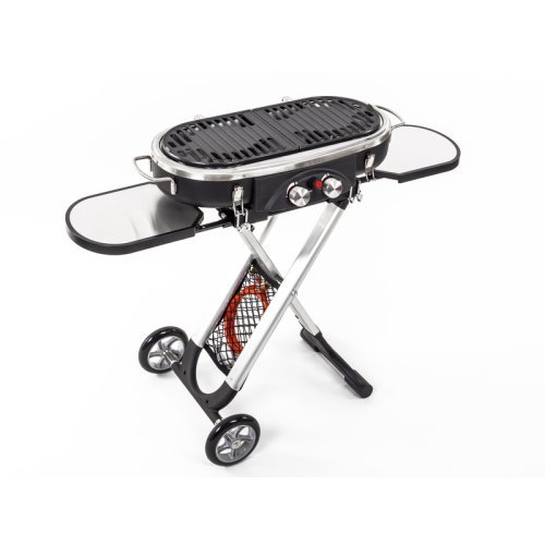 Trolley 2-burner gas barbecue with safety pilot - 50 mbar