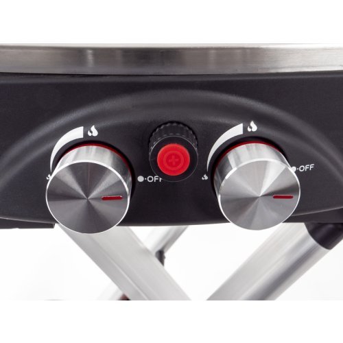 Trolley 2-burner gas barbecue with safety pilot - 50 mbar
