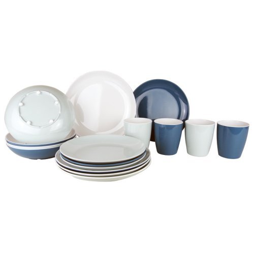 Melamine harness set LAVENDEL, 16-pcs., non-slip