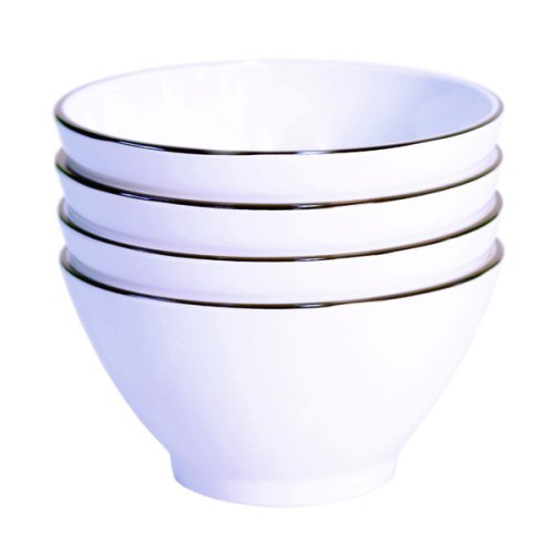 Melamine cereal bowls LINEA, 4 pieces