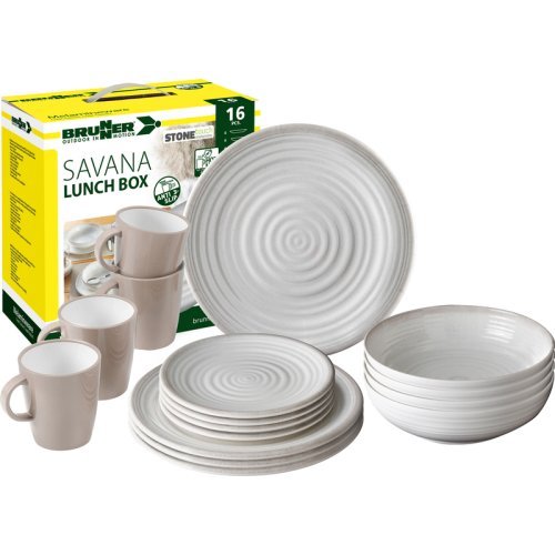 Melamine tableware set Savana - 16 pieces - For 4 people