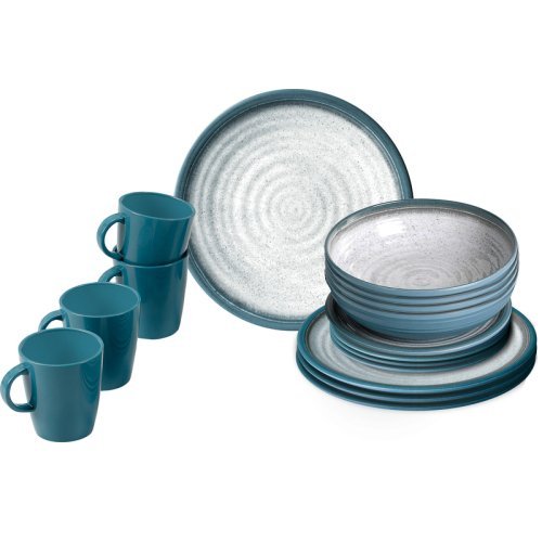 Tuscany melamine tableware set - 16-piece - For 4 people