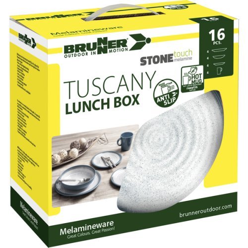 Tuscany melamine tableware set - 16-piece - For 4 people