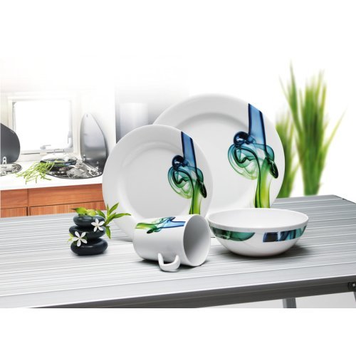 Melamine tableware set LUCCA - For 4 persons - 16 pieces