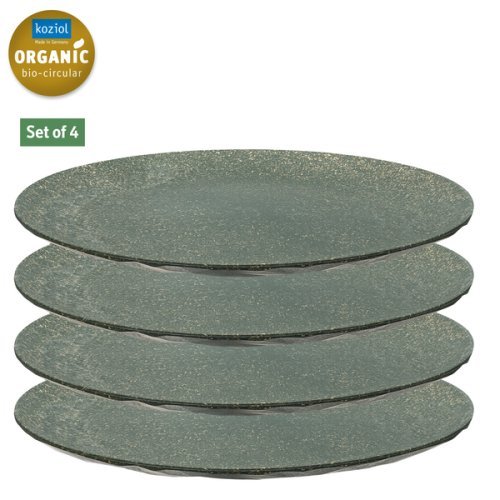 Set of 4 - plate CLUB, gray