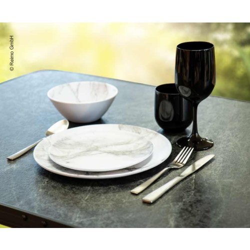 Melamine tableware set MARMOR - For 2 persons