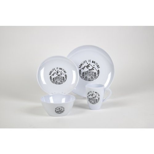 Dishes set Vanlife - 16 pieces - For 4 people