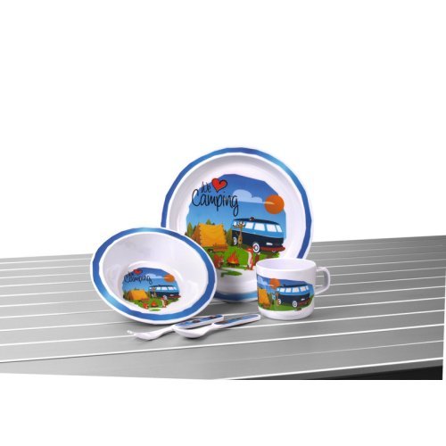 Camp4 melamine children's tableware set "WE LOVE CAMPING"