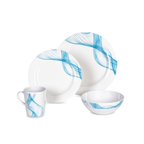 Camp4 Melamine Tableware Set CABRERA - for 4 persons