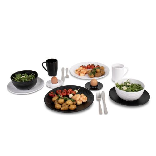 Melamine tableware set Lund -16 pieces - White