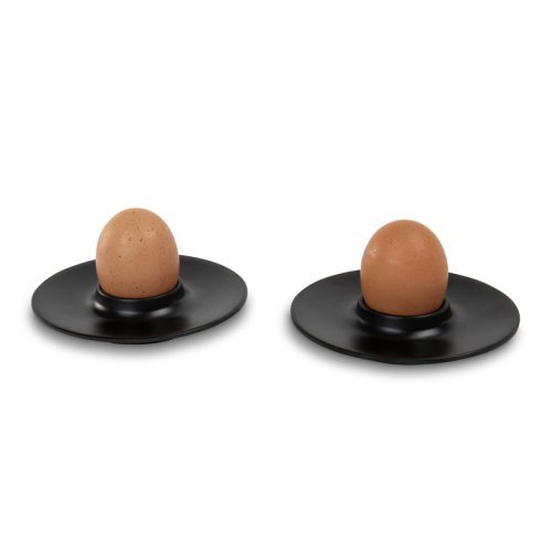 Melamine egg cup set LUND, black