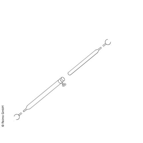 Clamping rod aluminium Ã¸28/25 x 1/1.2 mm, length 0.80 - 1.20 m