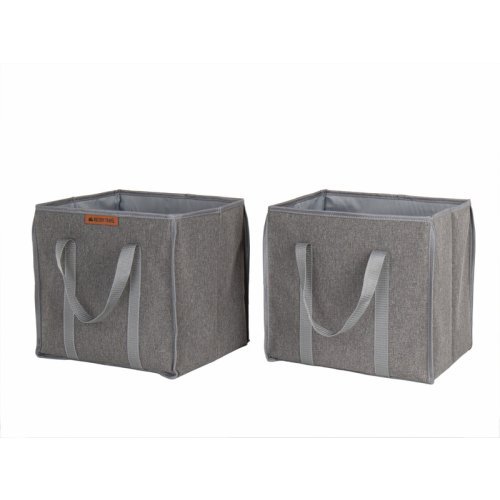 Folding boxes with carrying handles - set of 2