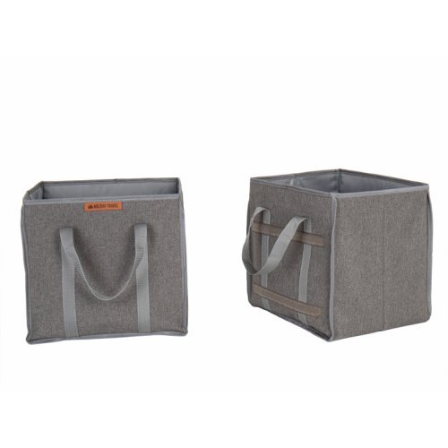 Folding boxes with carrying handles - set of 2