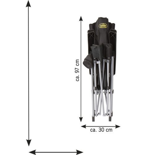 Folding Camping Chair, LA PALMA Camp4, black