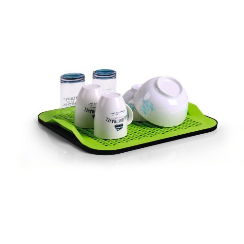 Dish mat 38x36cm, silicone, mini packing size, 2 parts