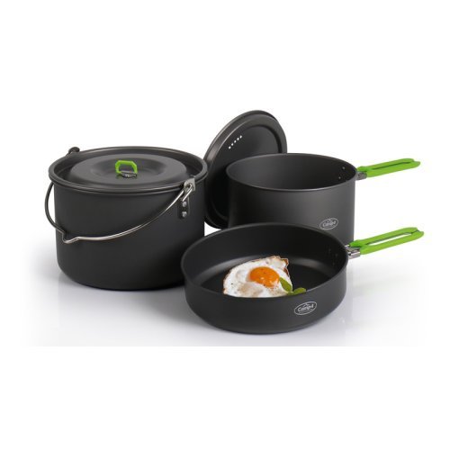 Camping cookware Elite L - 5-piece aluminum pot set