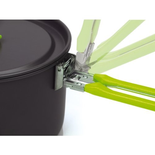 Elite Camping Cookware - 5 Piece Aluminum Pot Set