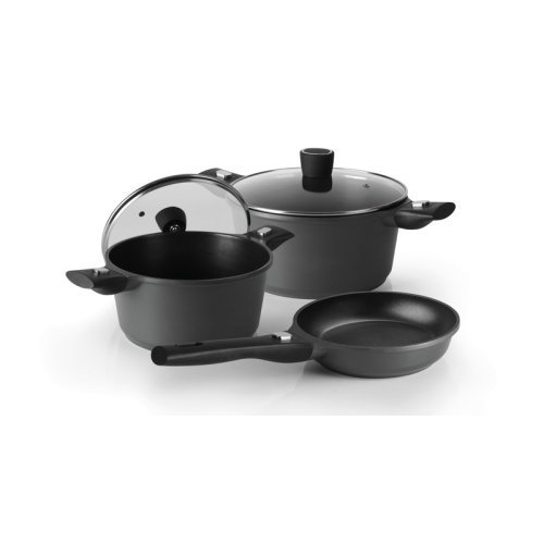 Alu pot set with non-stick coating - 5 pieces
