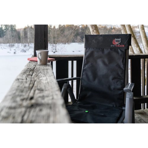 Outchair heatable universal chair pad 113 x 51 cm - Incl. battery and charger