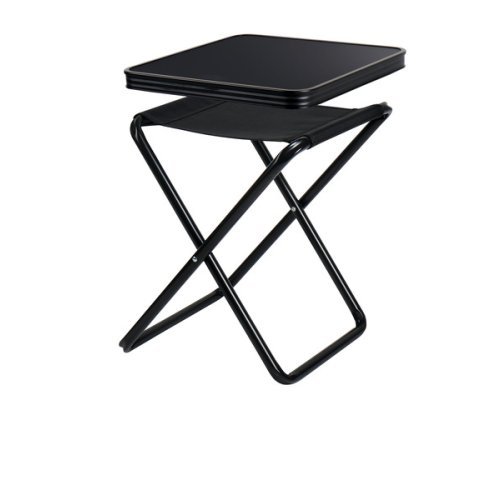Camping stool / table stool Pasadena - Black - Loadable 100kg/30kg