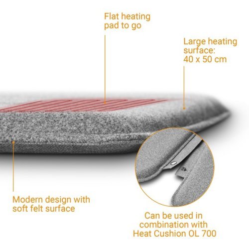 Outdoor Heating Pad Heat "To Go" - Backrest (40 x 50 cm)