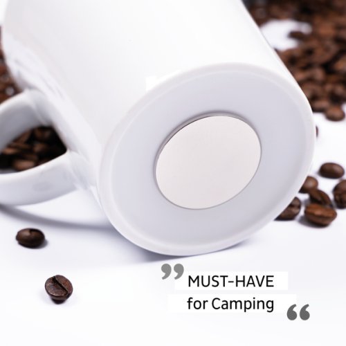 Porcelain Magnet Handle Cups CAMPING - Set of 2