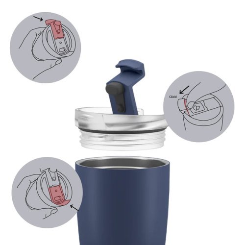 Magnetic thermo mug MIDNIGHT