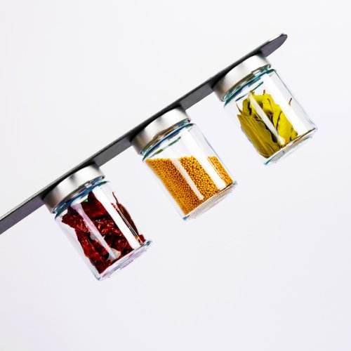 Fine food magnetic jars BLACK &amp; CLASSY - 192 ml