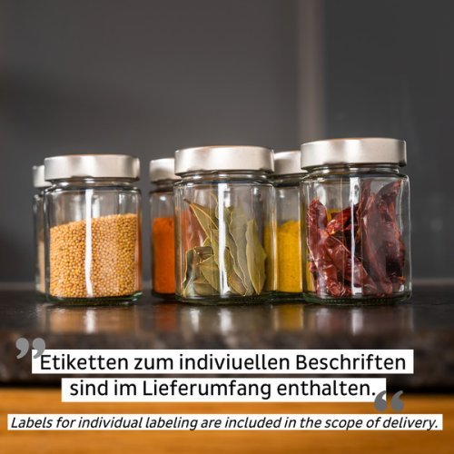 Fine food magnetic jars BLACK &amp; CLASSY - 192 ml