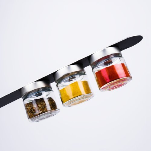 Fine food magnetic jars BLACK &amp; CLASSY - 125 ml