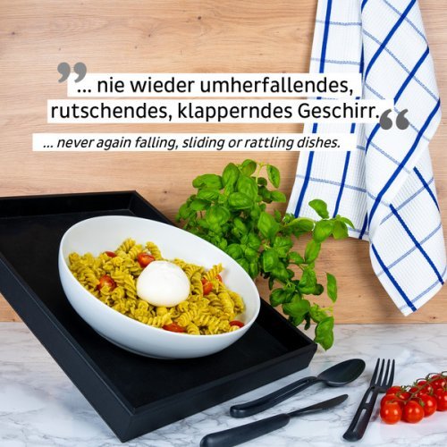 Porcelain magnetic food bowl - white