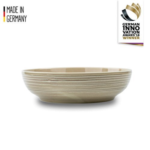 Porcelain magnetic food bowl - ivory