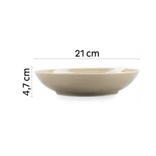 Porcelain magnetic food bowl - ivory