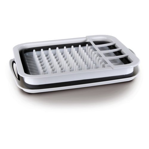 Silicone Dish Dryer - White/Black
