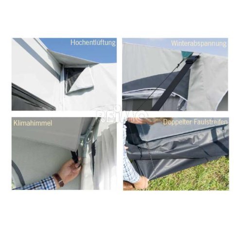 Casa Royal S 390, D230 x W390 x H235-255cm, steel frame