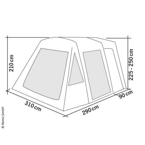 Inflatable bus awning Tour Breeze Air S