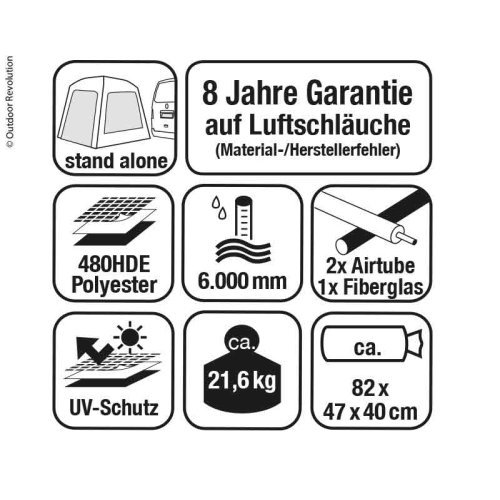 Bus awning Movelite T1 Tail