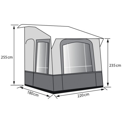 Winter awning CORTINA 3 for caravan