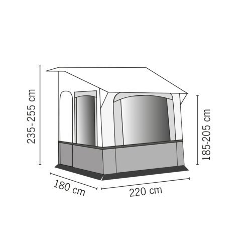 Winter awning CORTINA 3 for caravan