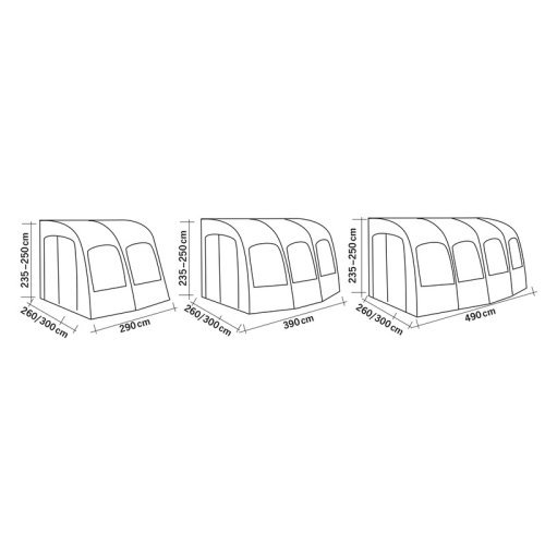 Caravan awning Marina Air 2,90m