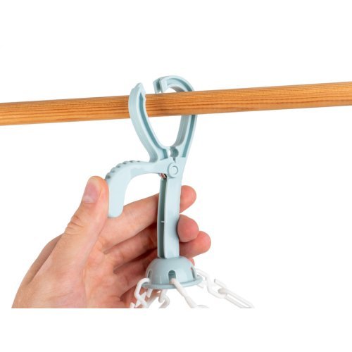 Olli tumble dryer 30 clamps, aluminum frame, light blue