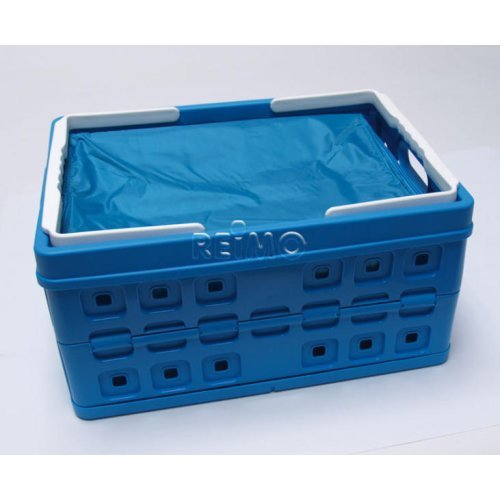 Folding box 32l with cool bag, blue/white
